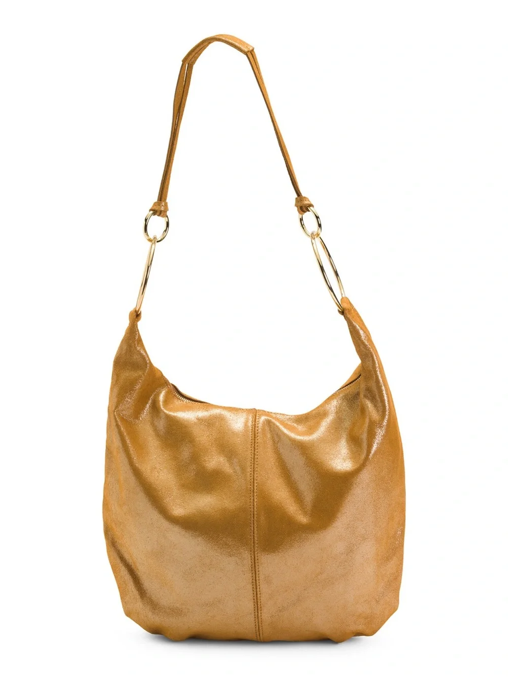 GORGEOUS Marlon Premium Italy Leather Rosita Glossy Glitter Hobo Shopper Tote